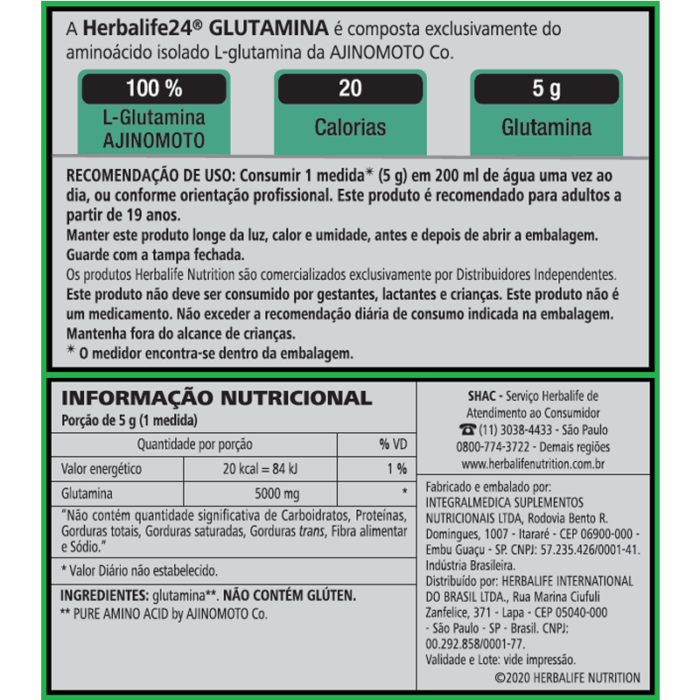 Glutamina Sabor Neutro 150 g - Image 2